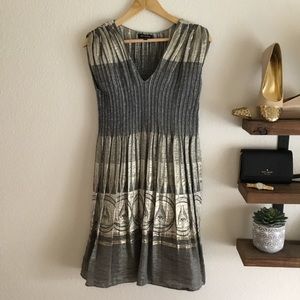 Max Edition silver and gold dress